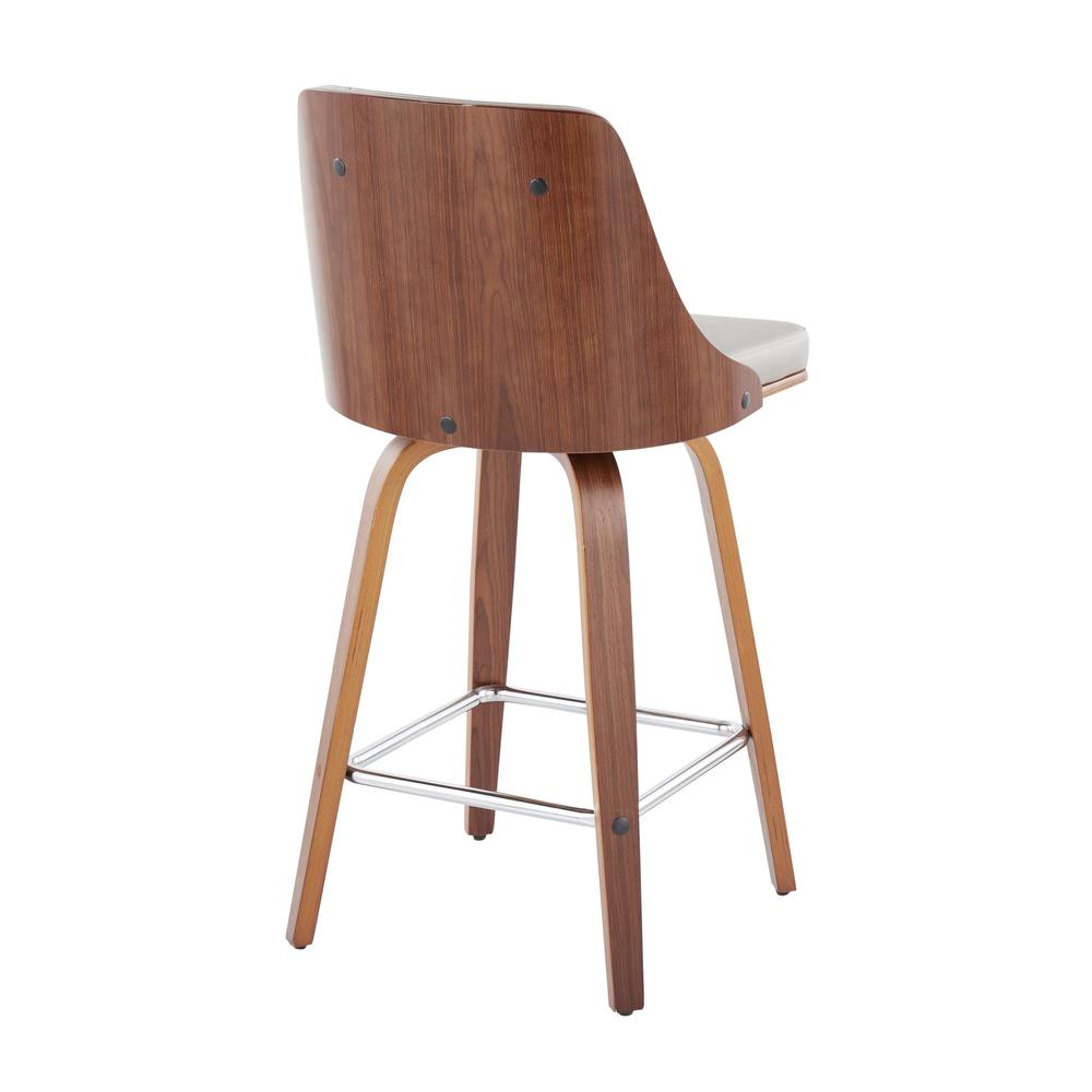Grey Gianna Fixed-Height Counter Stool - Set of 2. Picture 4
