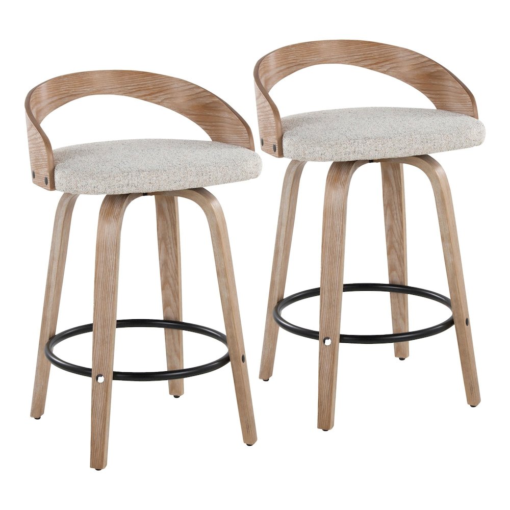 Grotto 26" Fixed-Height Counter Stool - Set of 2. Picture 1