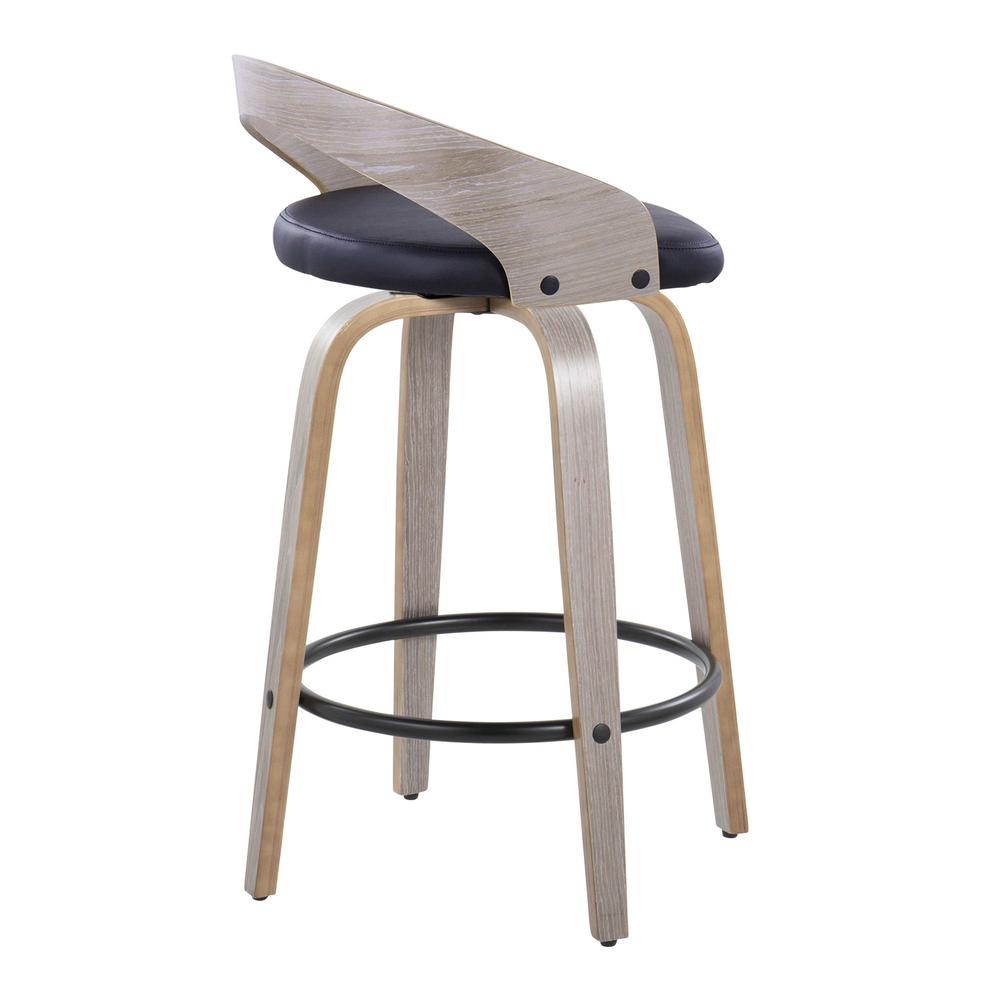 Grey Grotto 26" Fixed-Height Counter Stool - Set of 2. Picture 4