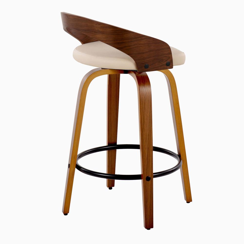 Beige Grotto 26" Fixed-Height Counter Stool - Set of 2. Picture 4