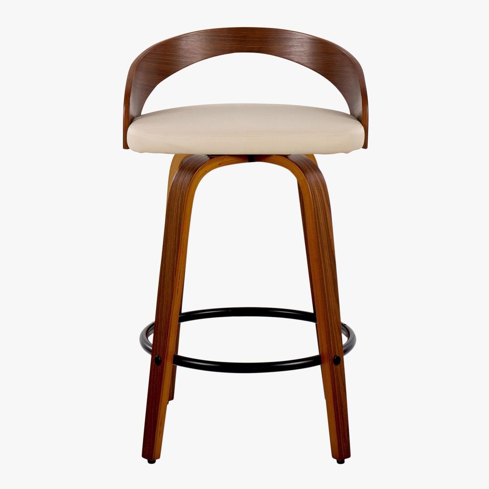 Beige Grotto 26" Fixed-Height Counter Stool - Set of 2. Picture 6