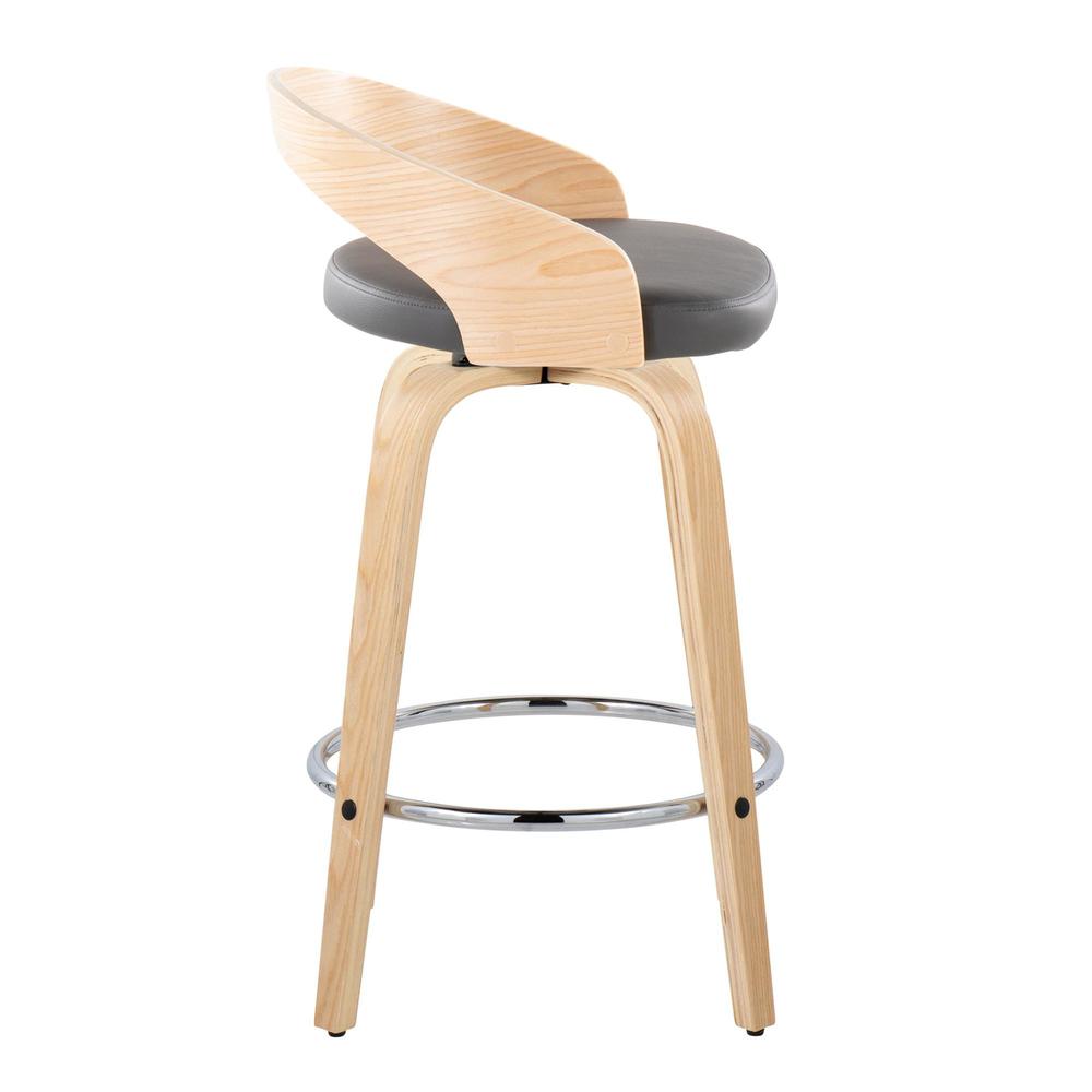 Brown Grotto 26" Fixed-Height Counter Stool - Set of 2. Picture 3