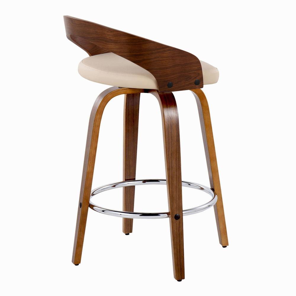 Brown Grotto 26" Fixed-Height Counter Stool - Set of 2. Picture 4