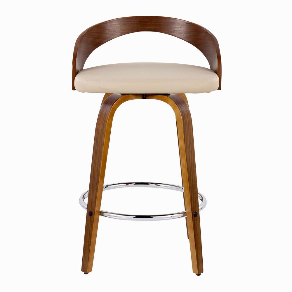 Brown Grotto 26" Fixed-Height Counter Stool - Set of 2. Picture 6
