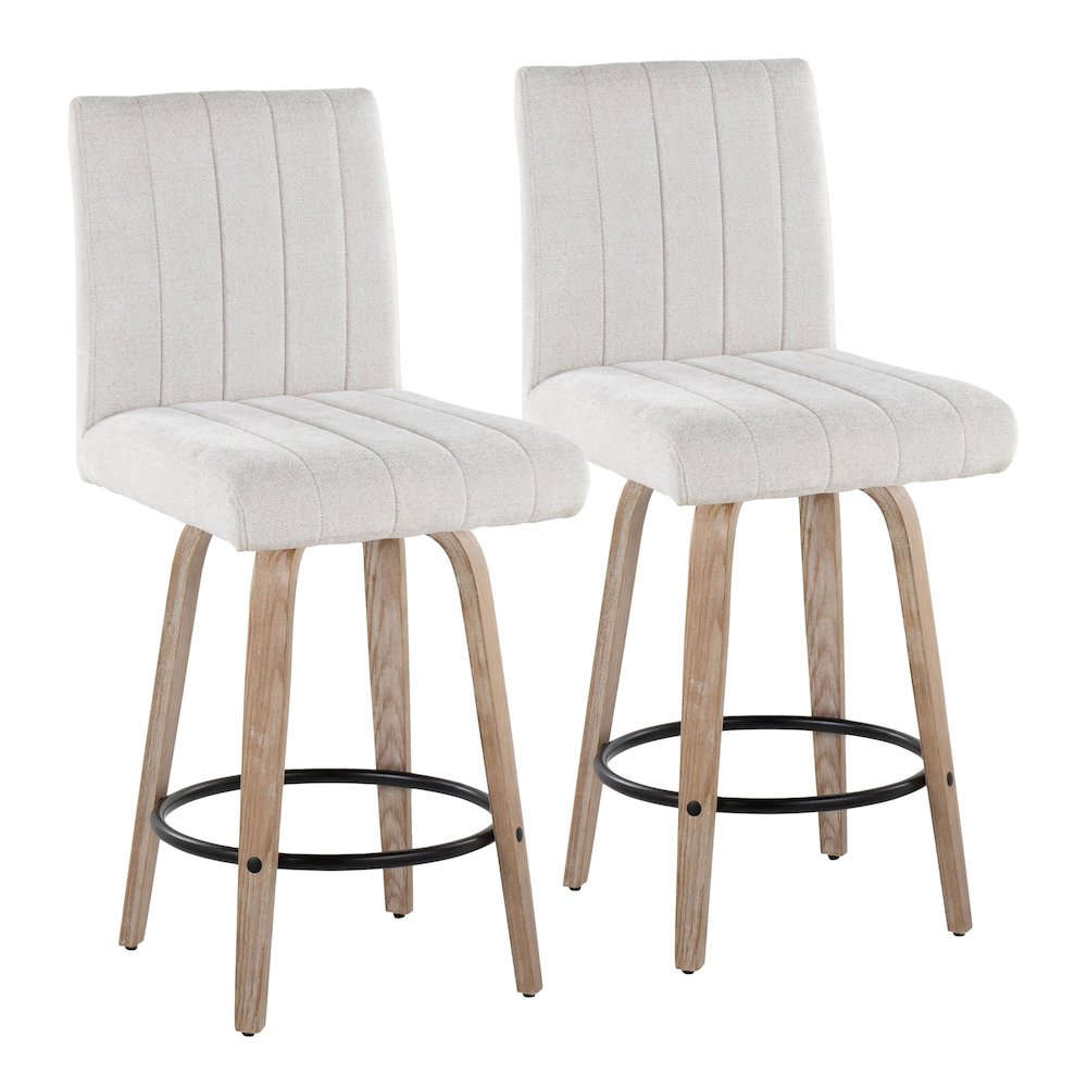Hank 26" Fixed-Height Counter Stool - Set of 2. Picture 1