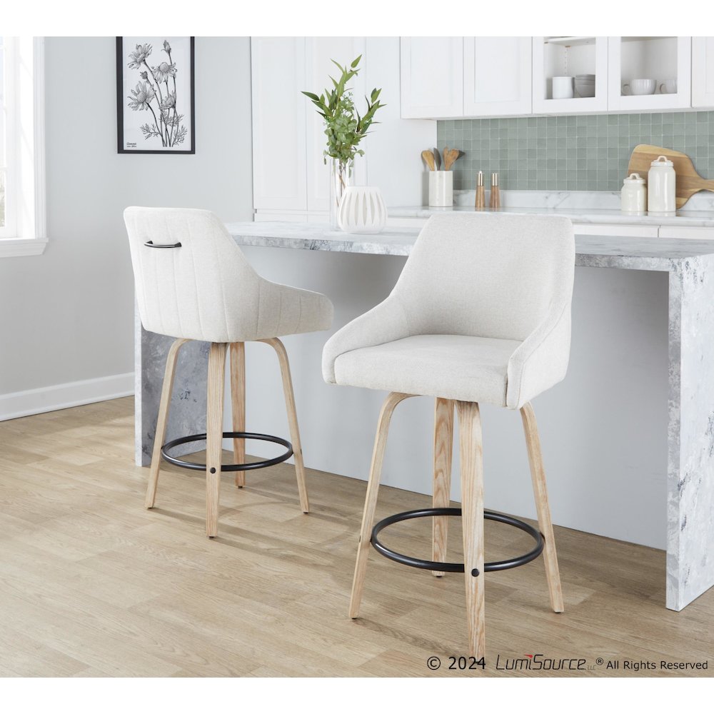 Hannah 26" Fixed-Height Counter Stool - Set of 2. Picture 8