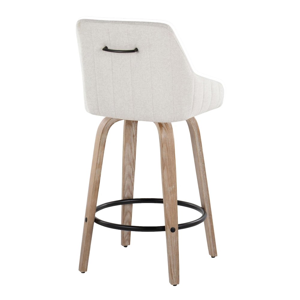 Hannah 26" Fixed-Height Counter Stool - Set of 2. Picture 4