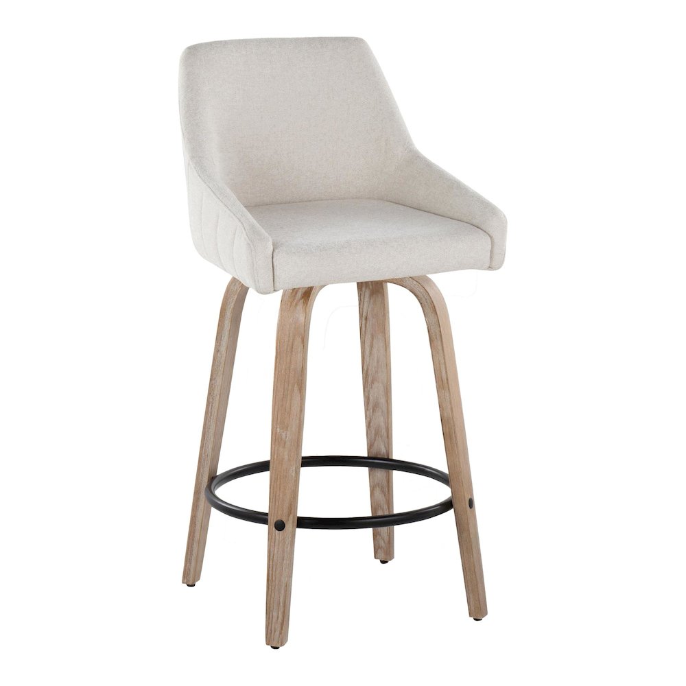 Hannah 26" Fixed-Height Counter Stool - Set of 2. Picture 2