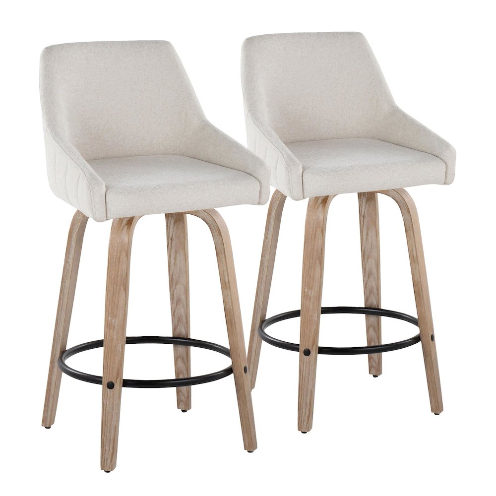 Hannah 26" Fixed-Height Counter Stool - Set of 2. Picture 1