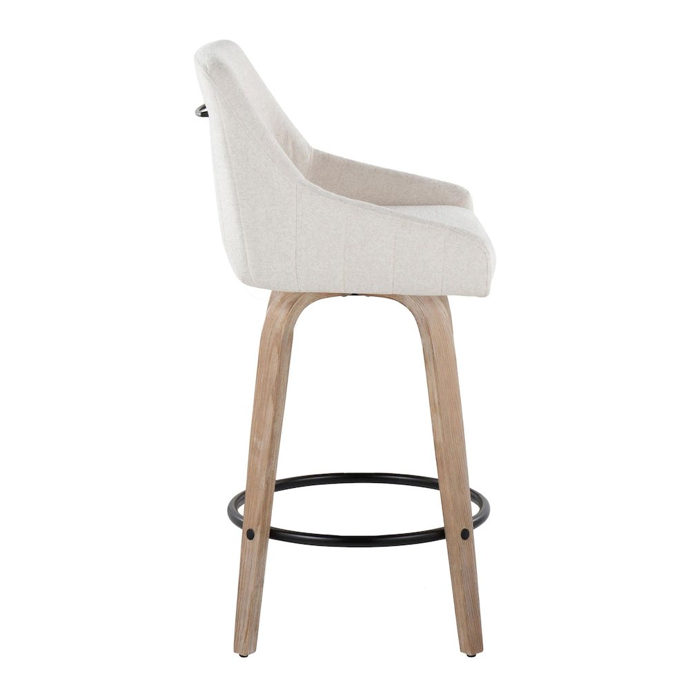 Hannah 26" Fixed-Height Counter Stool - Set of 2. Picture 3