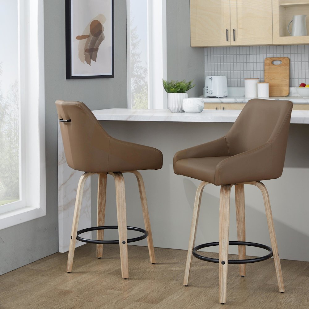 Hannah 26" Fixed-Height Counter Stool - Set of  2. Picture 9