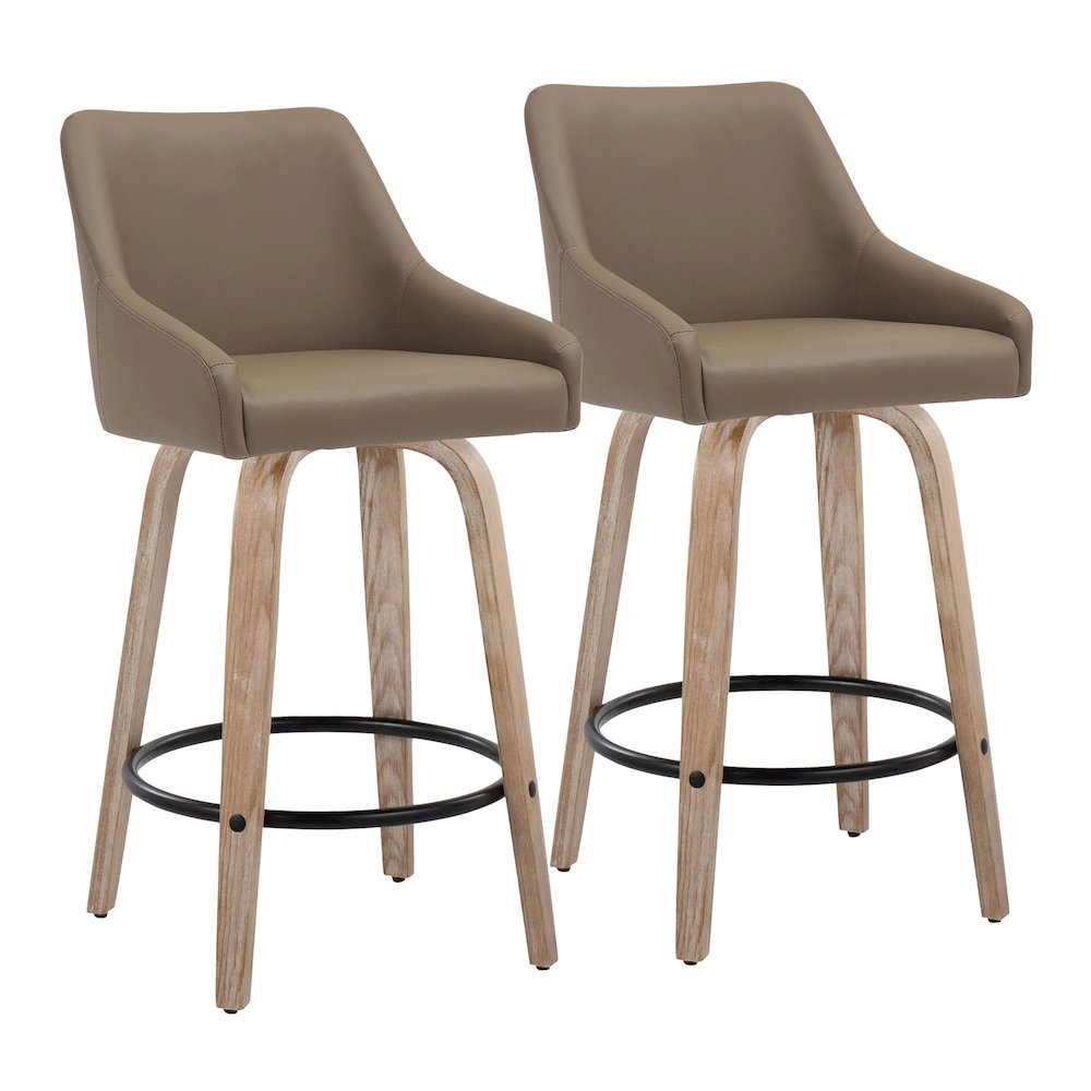 Hannah 26" Fixed-Height Counter Stool - Set of  2. Picture 1