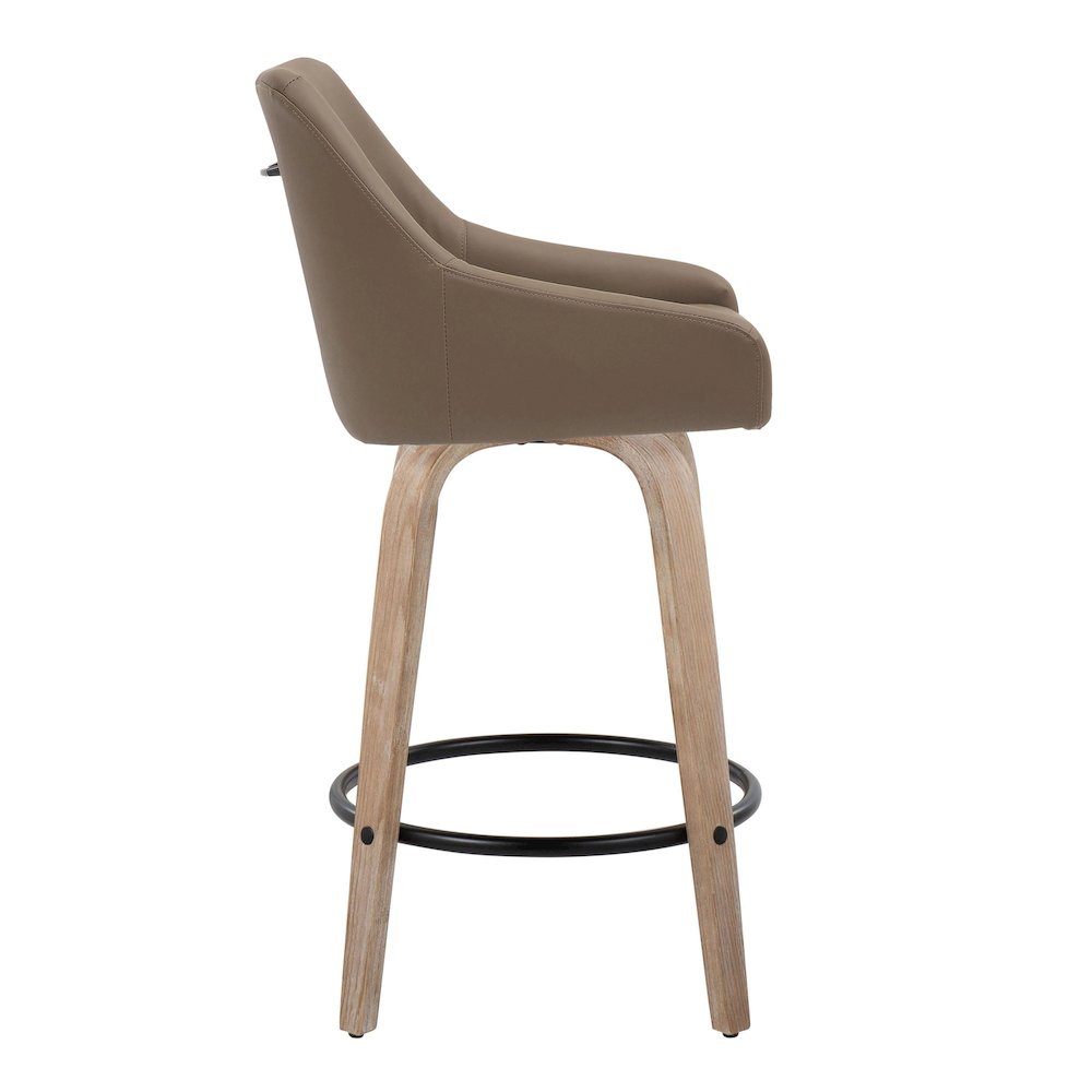 Hannah 26" Fixed-Height Counter Stool - Set of  2. Picture 3