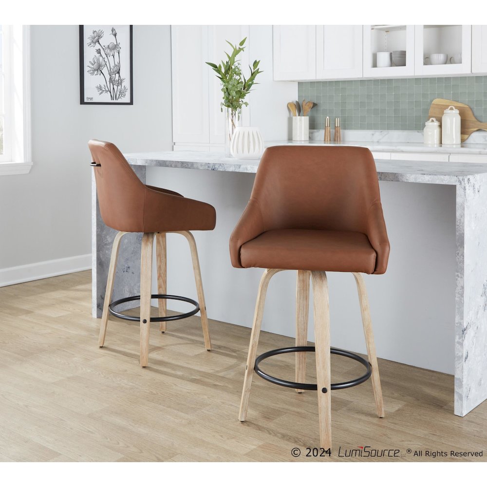 Hannah 26" Fixed-Height Counter Stool - Set of 2. Picture 7