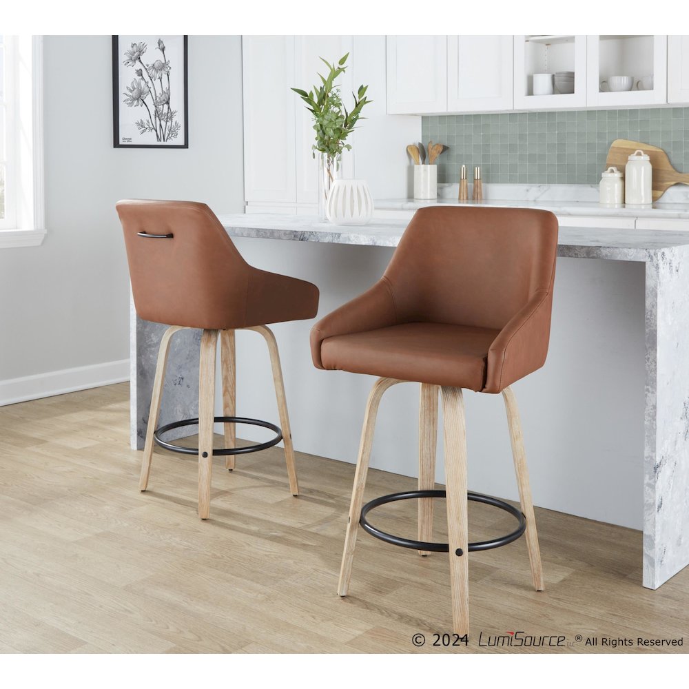Hannah 26" Fixed-Height Counter Stool - Set of 2. Picture 8