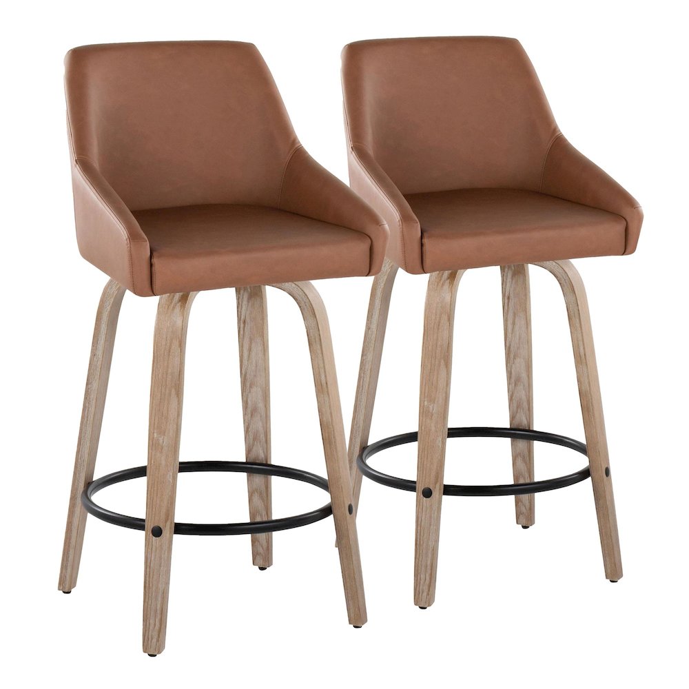 Hannah 26" Fixed-Height Counter Stool - Set of 2. Picture 1