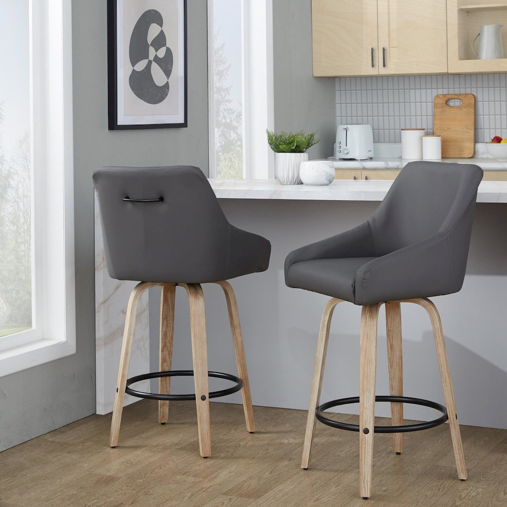 Hannah 26" Fixed-Height Counter Stool - Set of  2. Picture 8