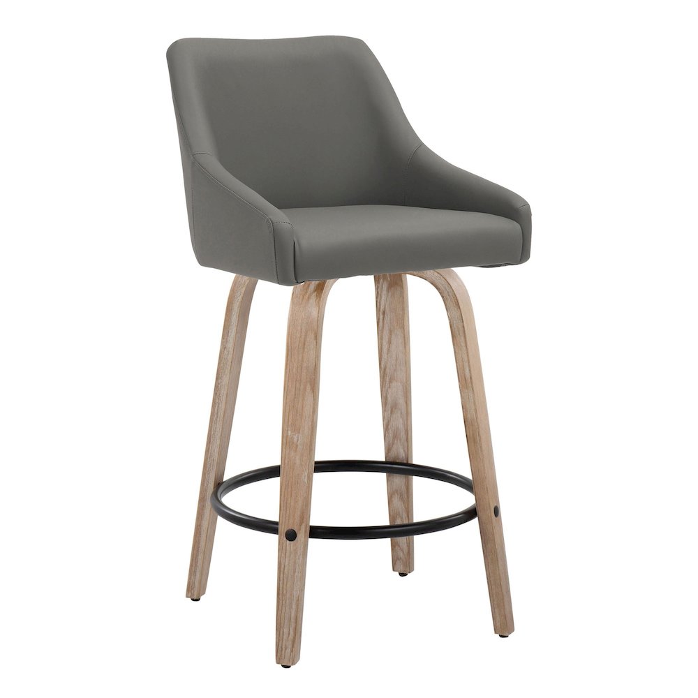 Hannah 26" Fixed-Height Counter Stool - Set of  2. Picture 2