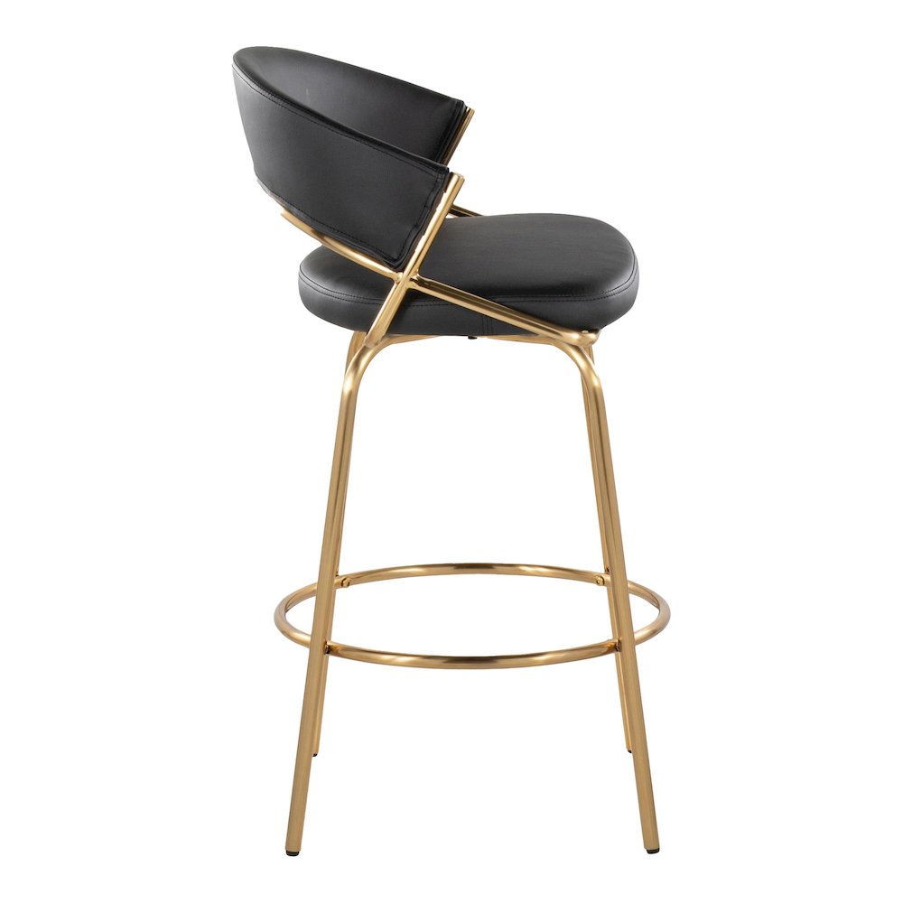 Jie Fixed-Height Counter Stool - Set of 2. Picture 3