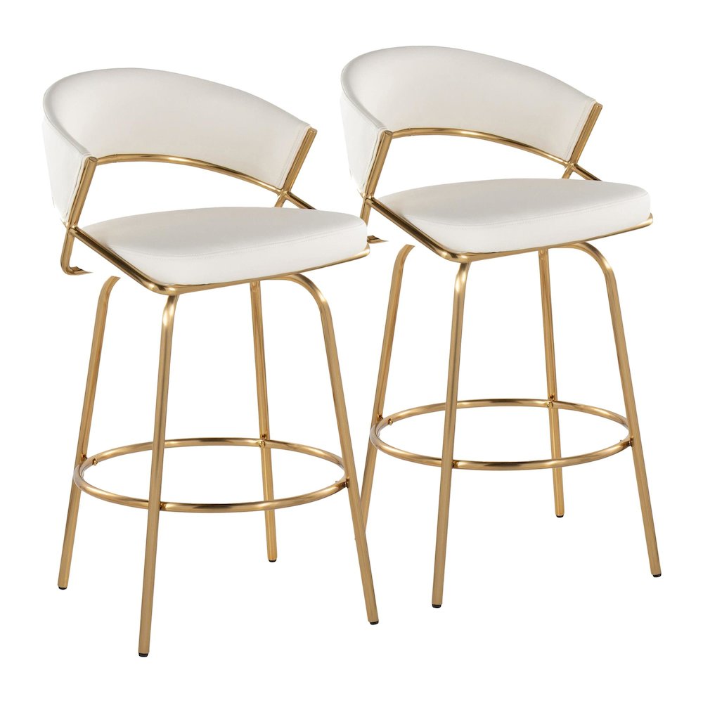 Jie Fixed-Height Counter Stool - Set of 2. Picture 1
