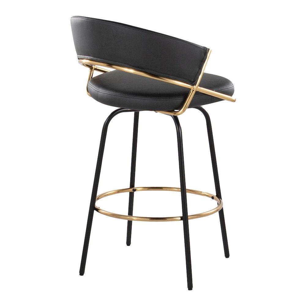 Jie 26" Fixed-Height Counter Stool - Set of 2. Picture 4