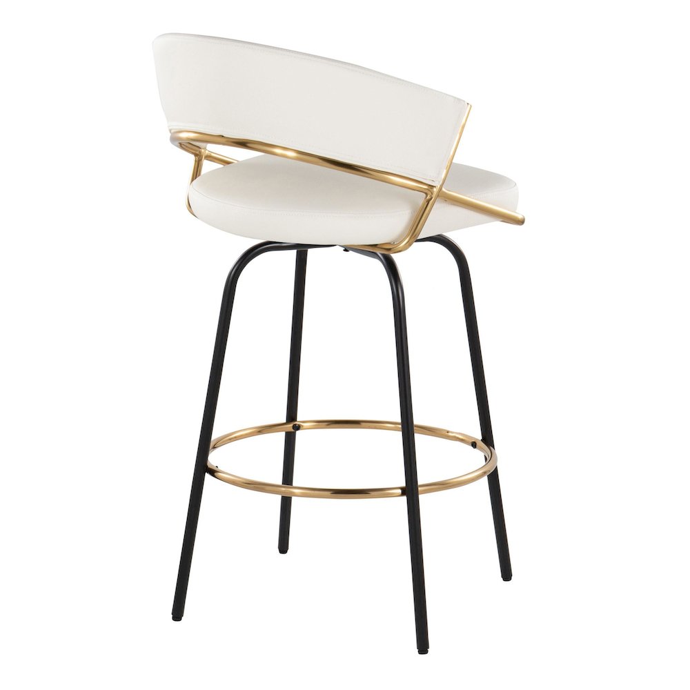 Jie 26" Fixed-Height Counter Stool - Set of 2. Picture 4