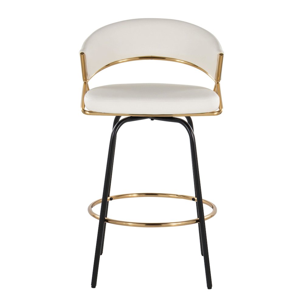 Jie 26" Fixed-Height Counter Stool - Set of 2. Picture 6