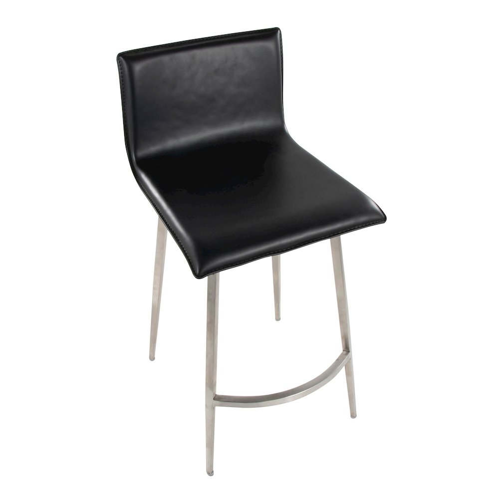 Mara Upholstered 26" Fixed-Height Counter Stool - Set of 2. Picture 7
