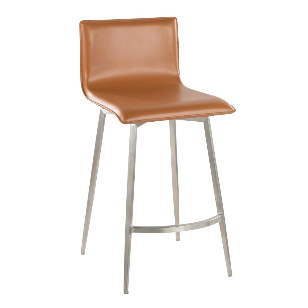 Mara Upholstered 26" Fixed-Height Counter Stool - Set of 2. Picture 2