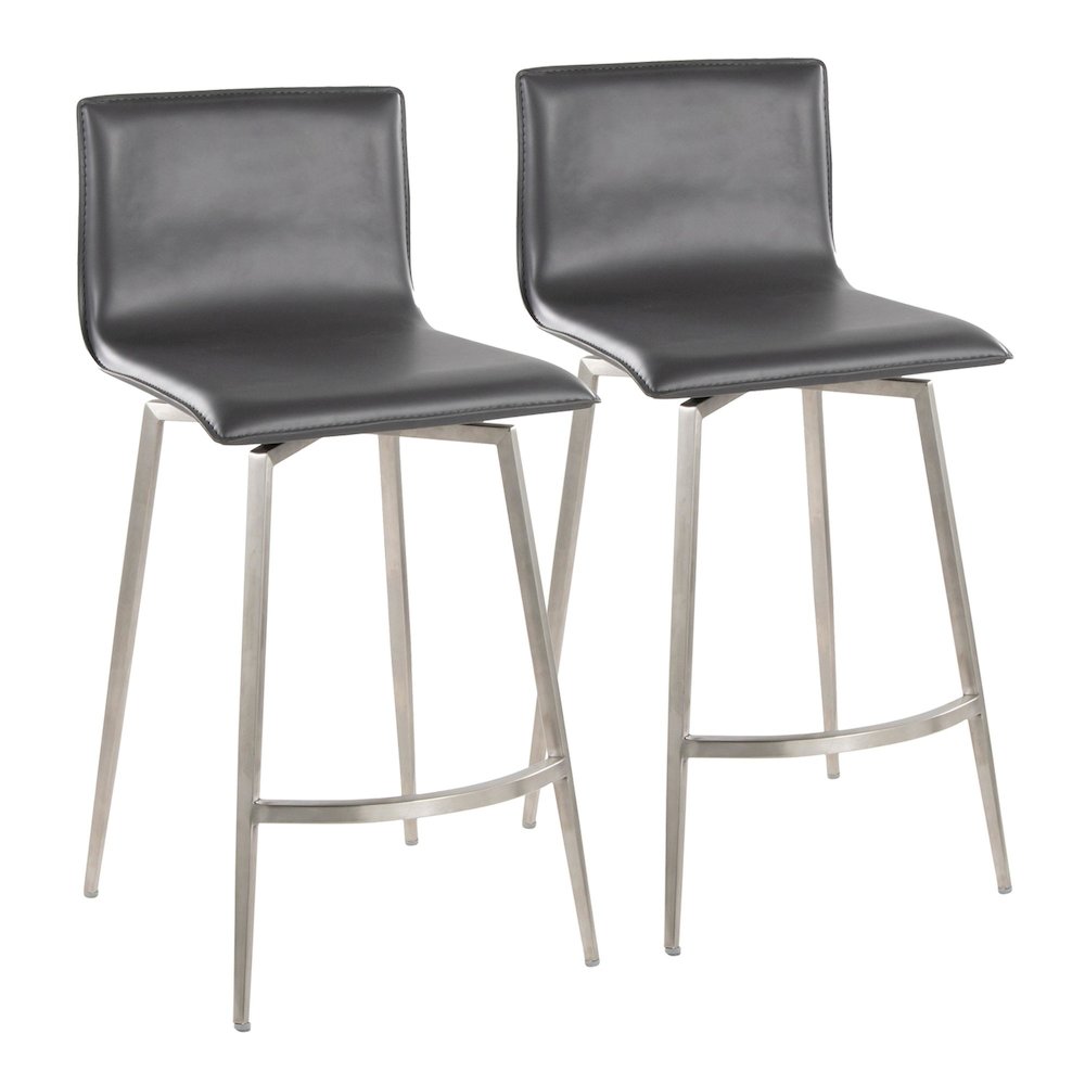 Mara Upholstered 26" Fixed-Height Counter Stool - Set of 2. Picture 1