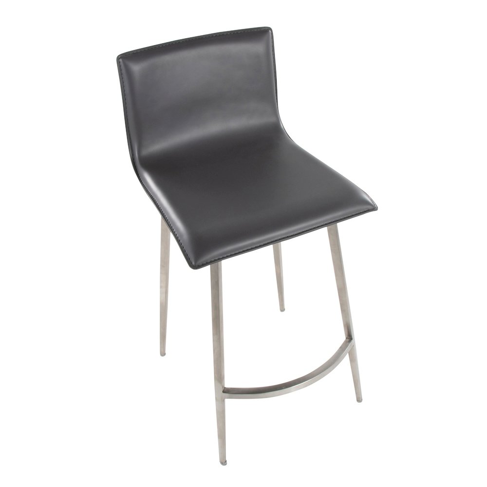 Mara Upholstered 26" Fixed-Height Counter Stool - Set of 2. Picture 7
