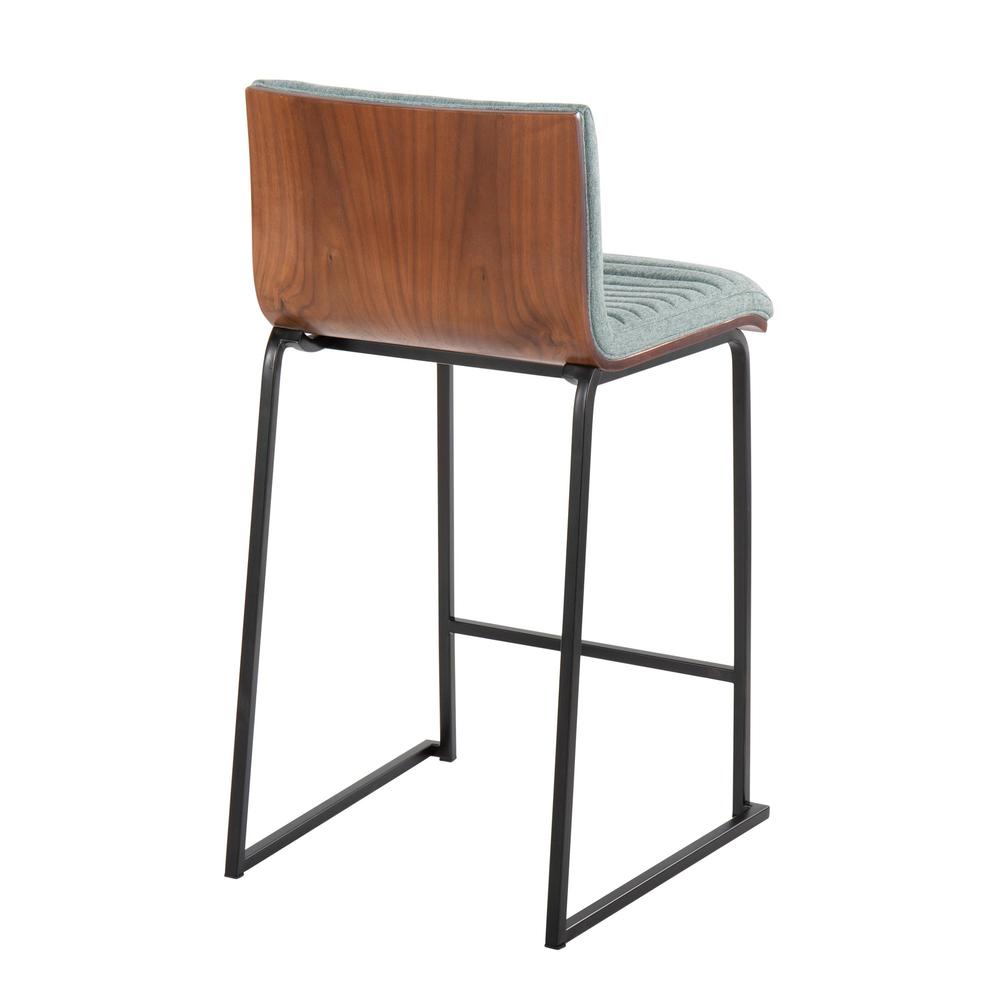 Black Mason Mara 26" Fixed-Height Counter Stool - Set of 2. Picture 4