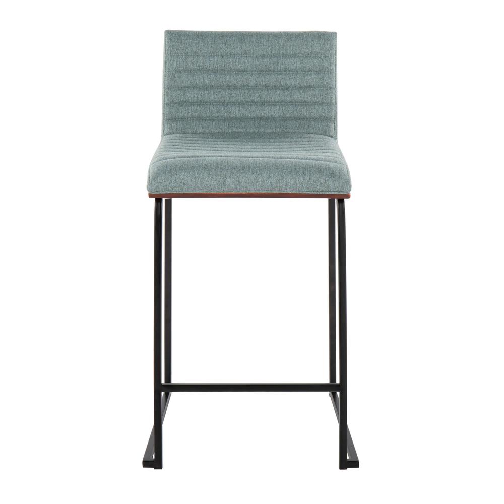 Black Mason Mara 26" Fixed-Height Counter Stool - Set of 2. Picture 6