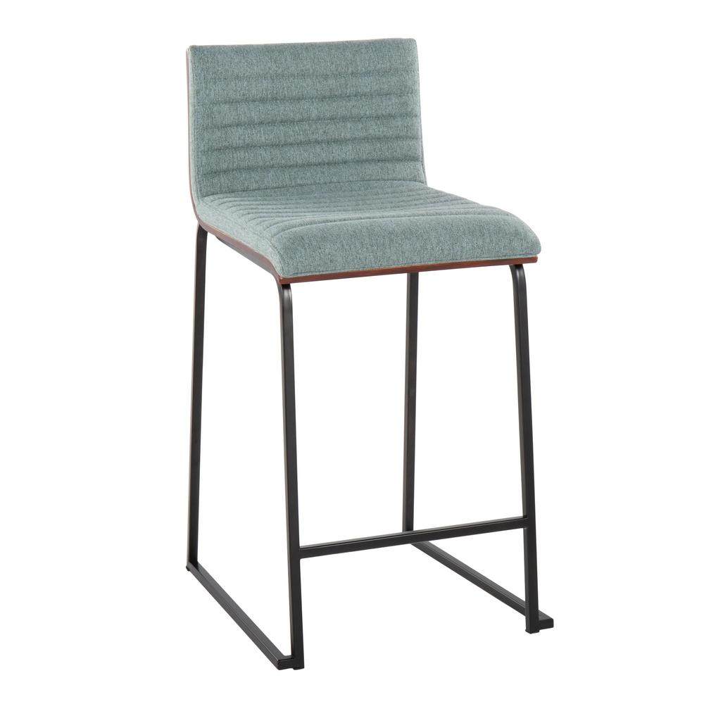 Black Mason Mara 26" Fixed-Height Counter Stool - Set of 2. Picture 2