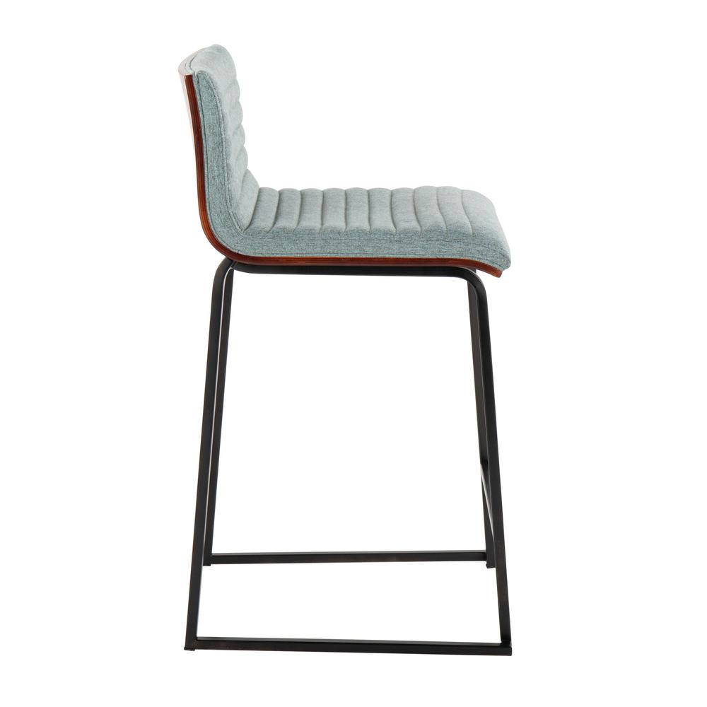 Black Mason Mara 26" Fixed-Height Counter Stool - Set of 2. Picture 3