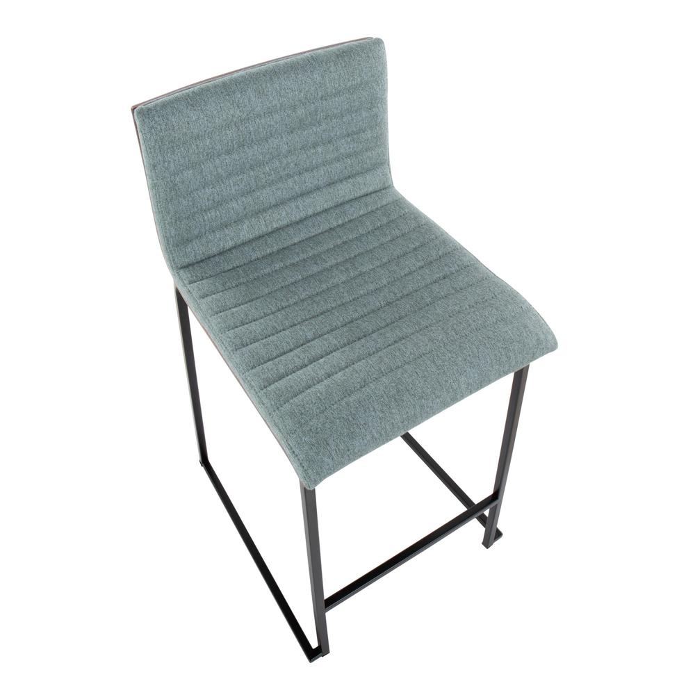 Black Mason Mara 26" Fixed-Height Counter Stool - Set of 2. Picture 7