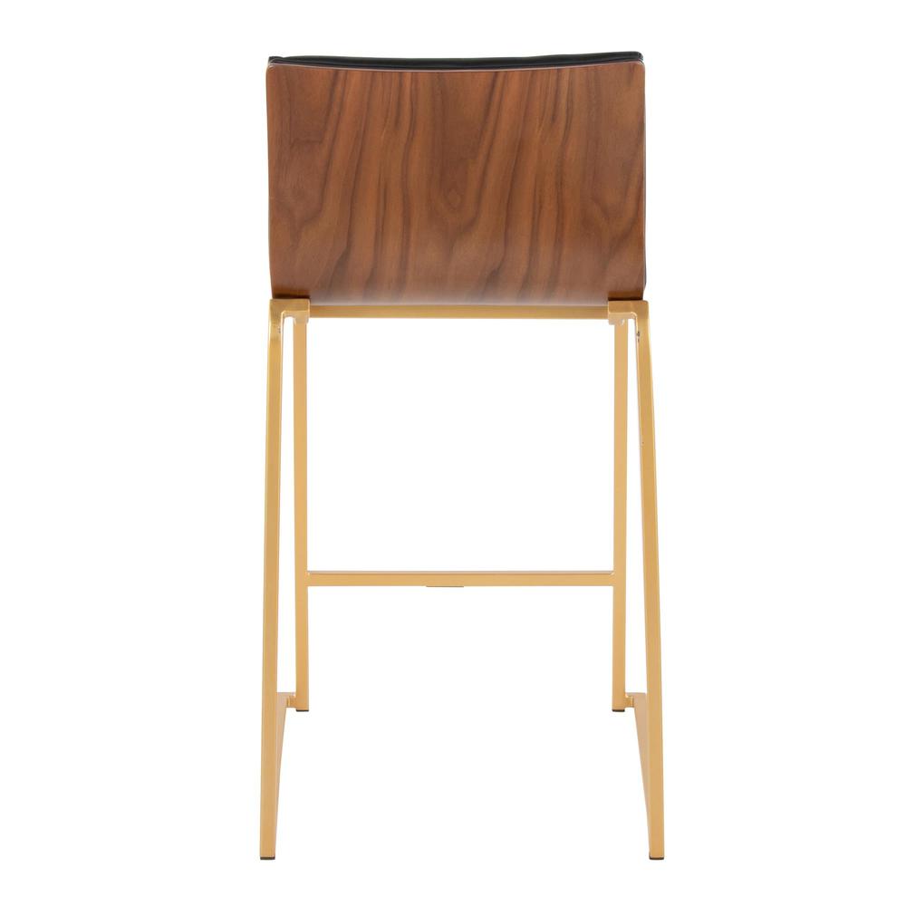 Gold Mason Mara 26" Fixed-Height Counter Stool - Set of 2. Picture 5