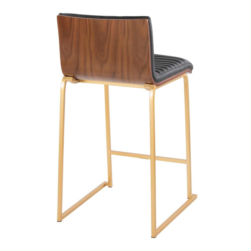 Gold Mason Mara 26" Fixed-Height Counter Stool - Set of 2. Picture 4