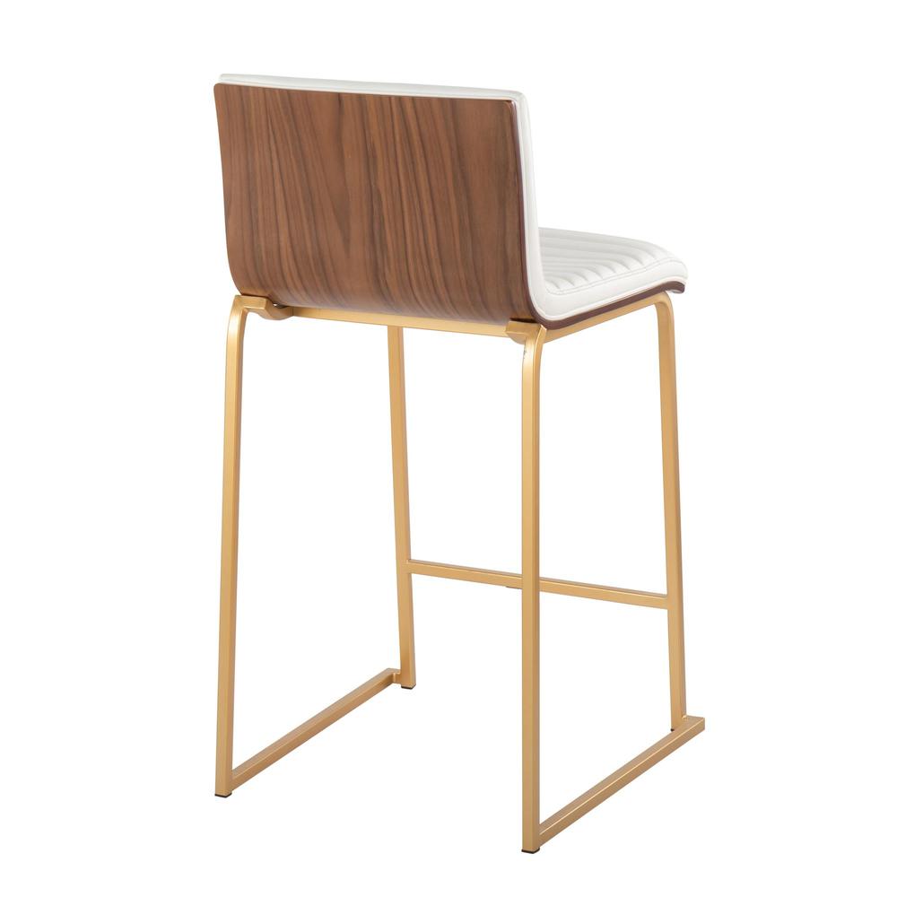 White Mason Mara 26" Fixed-Height Counter Stool - Set of 2. Picture 4