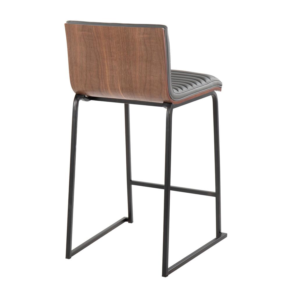 Grey Mason Mara 26" Fixed-Height Counter Stool - Set of 2. Picture 4