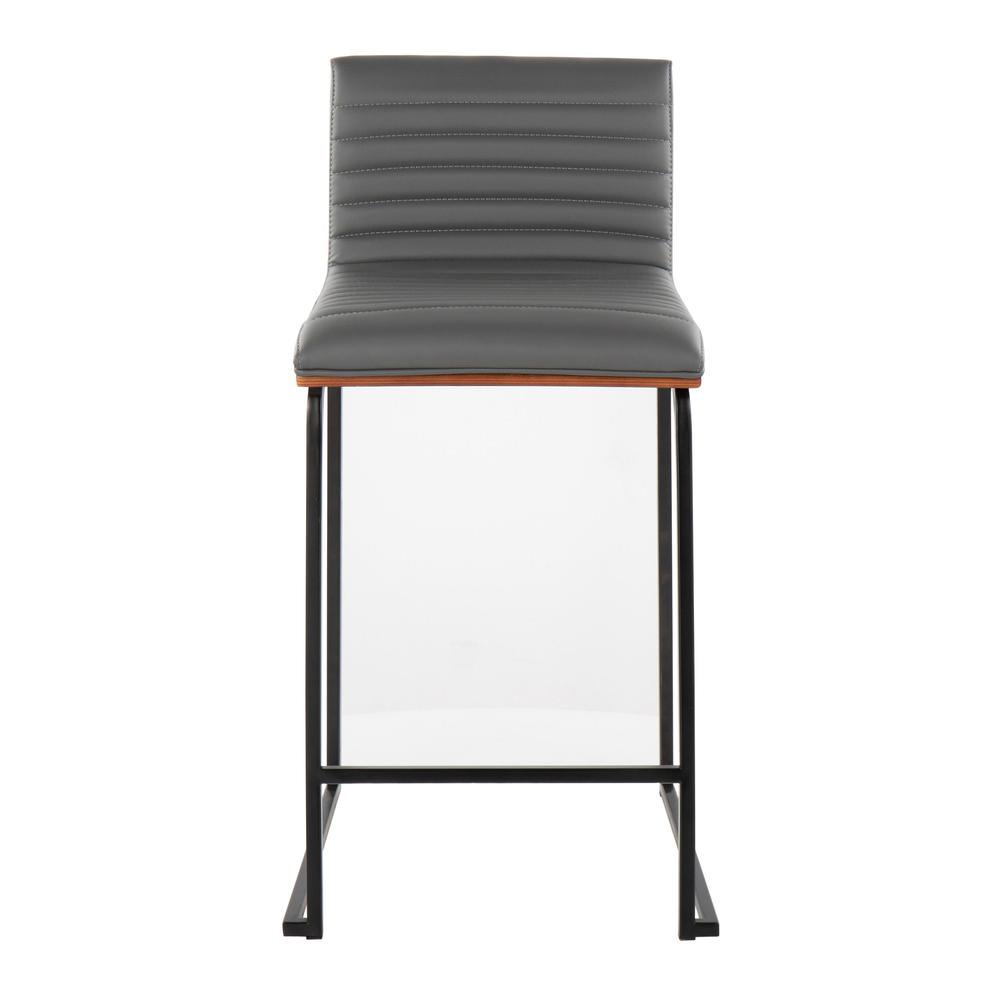 Grey Mason Mara 26" Fixed-Height Counter Stool - Set of 2. Picture 6