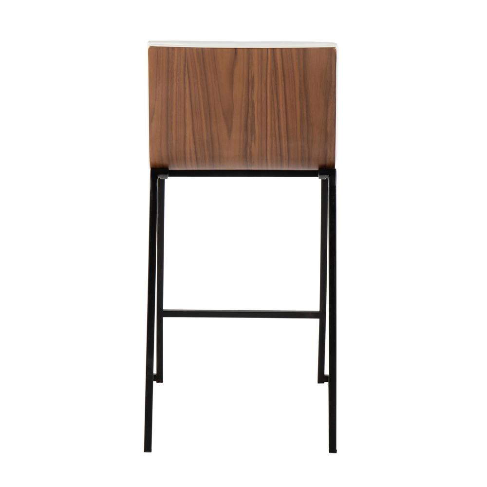 White Mason Mara 26" Fixed-Height Counter Stool - Set of 2. Picture 5