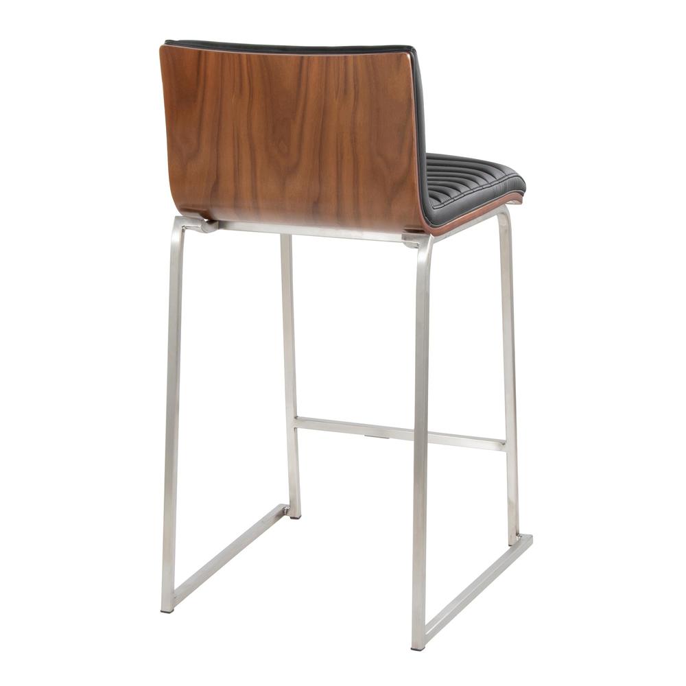 Silver Mason Mara 26" Fixed-Height Counter Stool - Set of 2. Picture 4