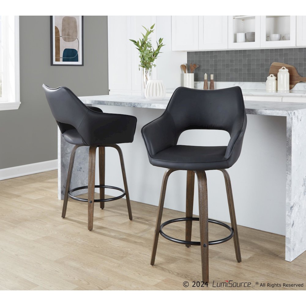 Mustang 26" Fixed-Height Counter Stool - Set of 2. Picture 7