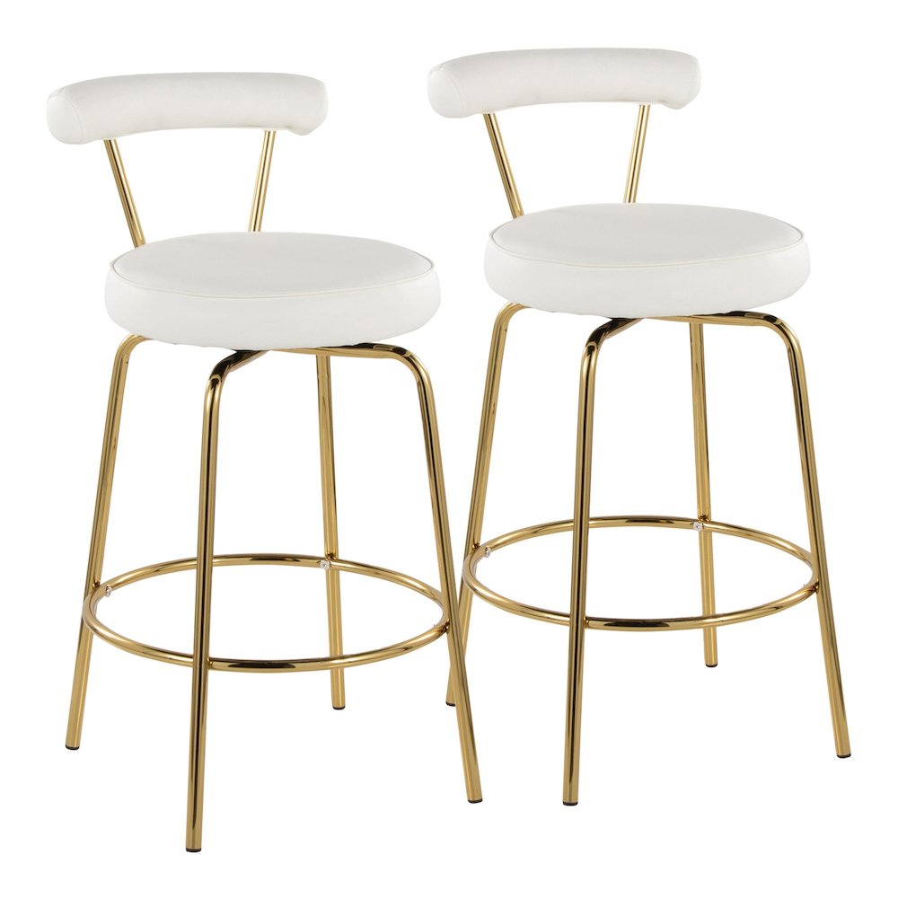Rhonda 26" Fixed-Height Counter Stool - Set of 2. Picture 1