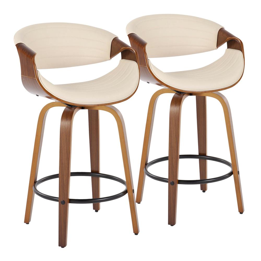 Multi Symphony 26" Fixed-Height Counter Stool - Set of 2. Picture 1