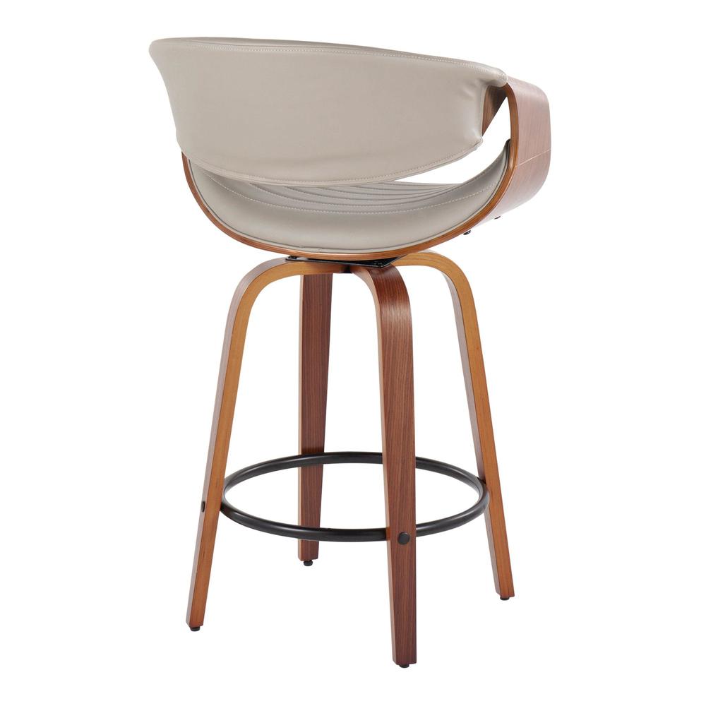 Brown Symphony 26" Fixed-Height Counter Stool - Set of 2. Picture 4