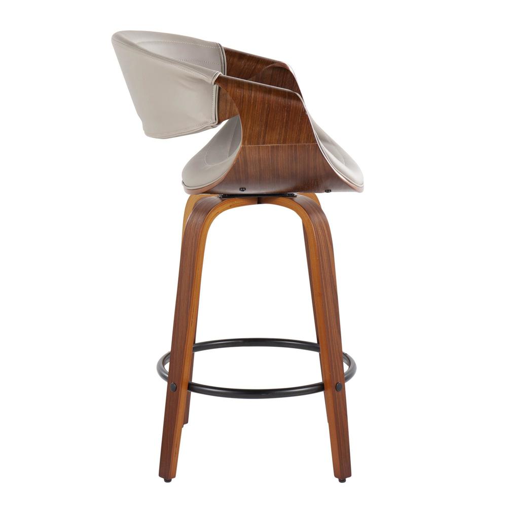 Brown Symphony 26" Fixed-Height Counter Stool - Set of 2. Picture 3