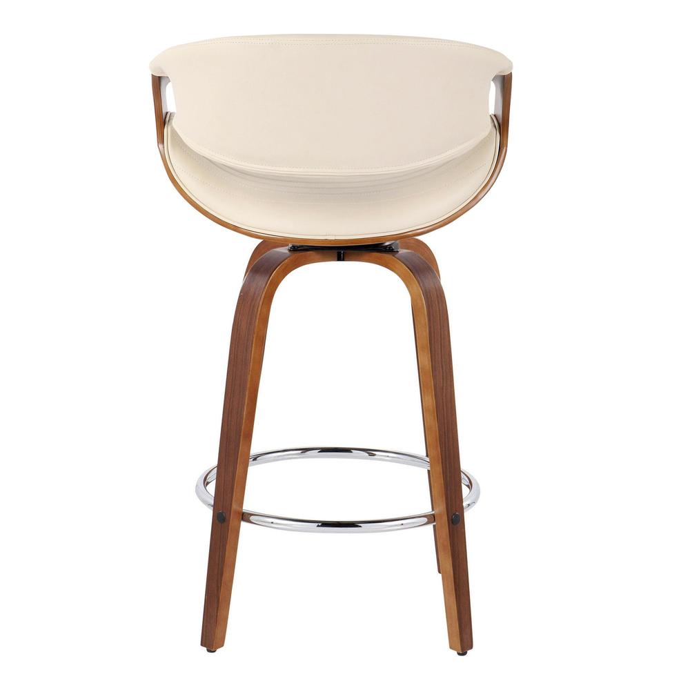 Brown Symphony 26" Fixed-Height Counter Stool - Set of 2. Picture 5