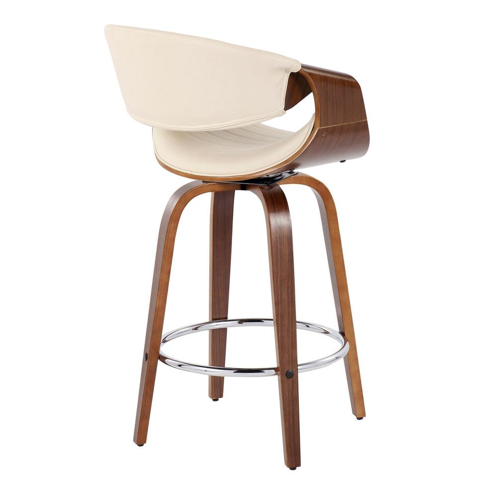 Brown Symphony 26" Fixed-Height Counter Stool - Set of 2. Picture 4